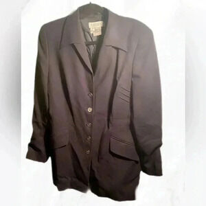 Vintage Escada black long sleeve 5 button blazer 38